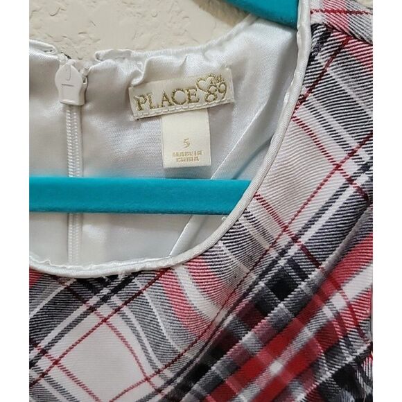 Girls Sz 5 Sleeveless Plaid Lined Pleats Flare Knee Length Dress CHILDRENS PLACE - Picture 2 of 4